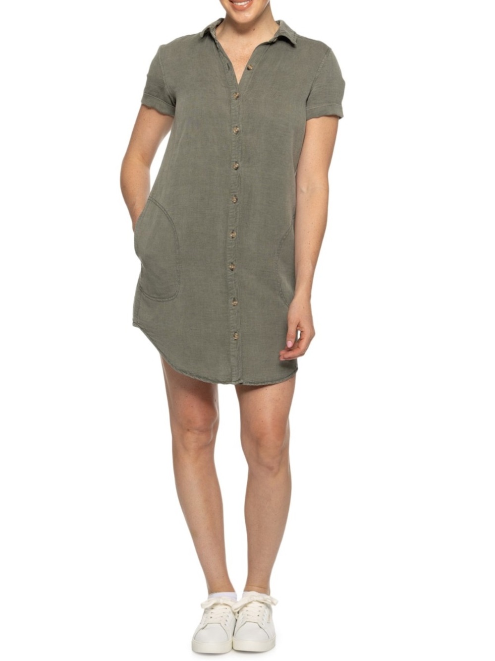 Lucky Brand Linen Shirt Dress